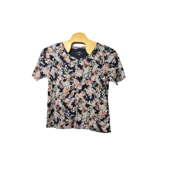 J. Jill Tops J Jill Womens Pima Cotton Scoop Neck Elbow Sleeve